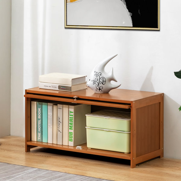 MoNiBloom Standard Bookcase, with Flip Doors Free Standing Book Shelf